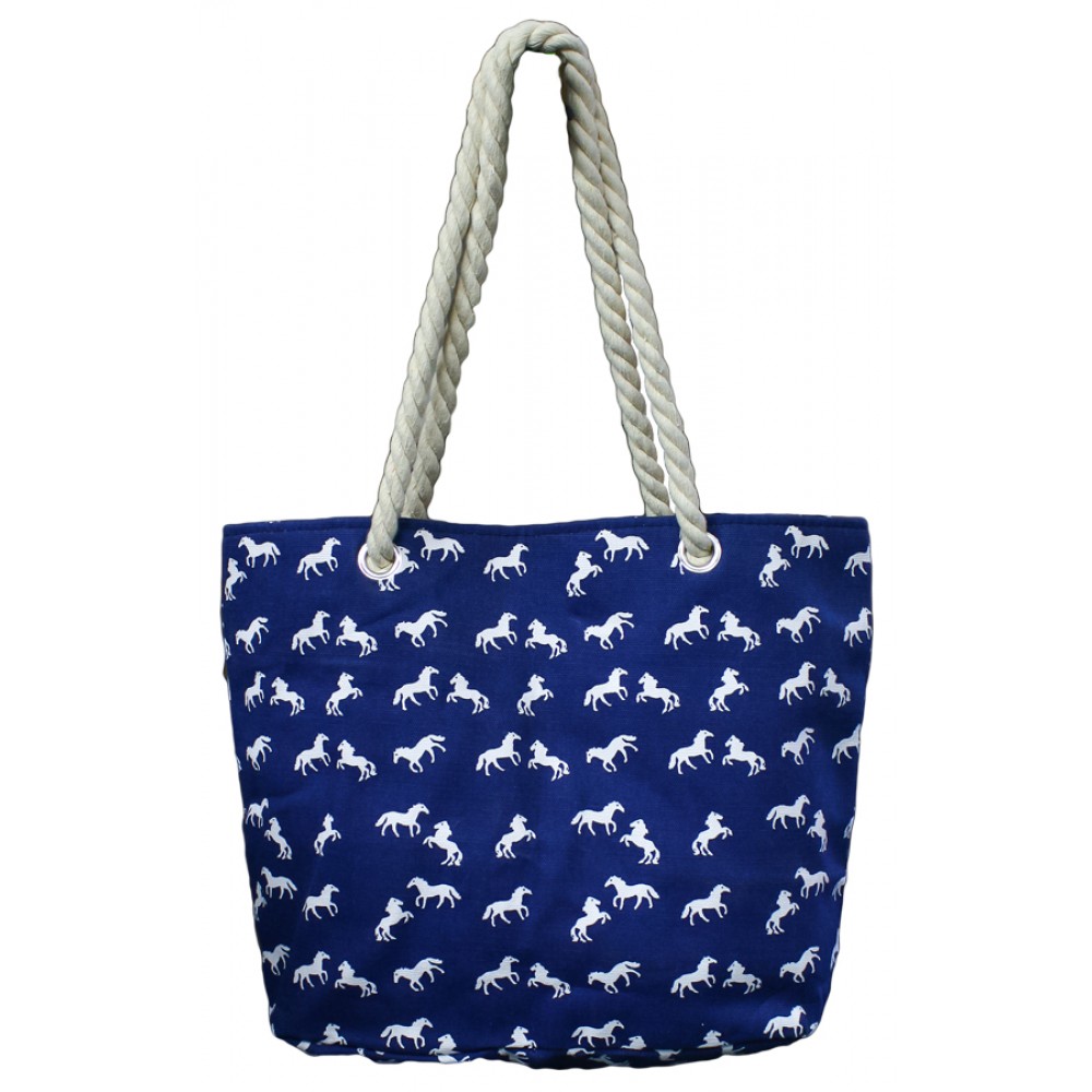 Beach Bag w/Horse Print