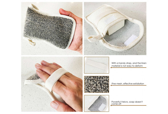 Bee Kind Exfoliating Soap Scrubby Bag