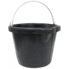 Rubber Bucket w/Metal Handle 12L