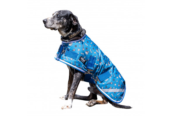 Kiwi 600D 200g Dog Print Coat w/Sur