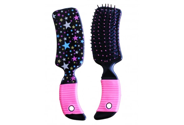 Curved Mane & Tail Brush w/Star