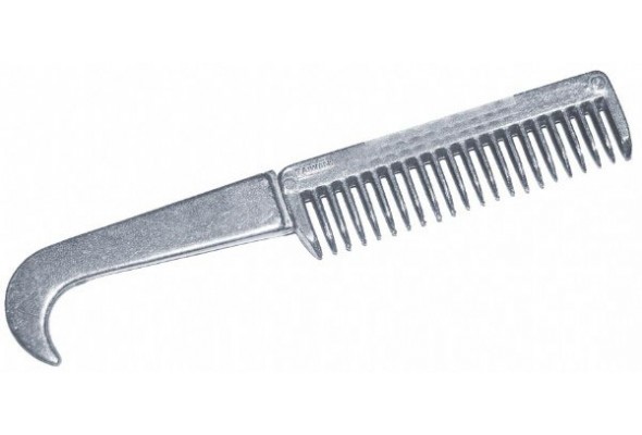 Aluminium Mane Comb w/ Divider