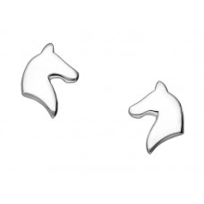 Sterling Silver Horse Push Back Earrings