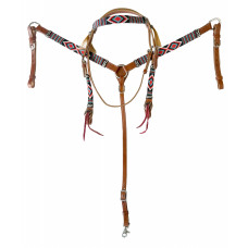Origin Beaded Headstall & B/Plate Set