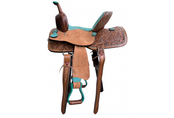 Origin Blue Suede Barrel Saddle