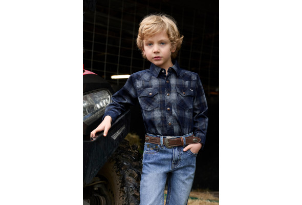 Pure Western Boys Harley Cord Shirt