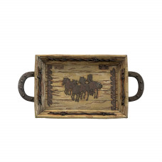 Pure Western Horseshoe Handle Tray
