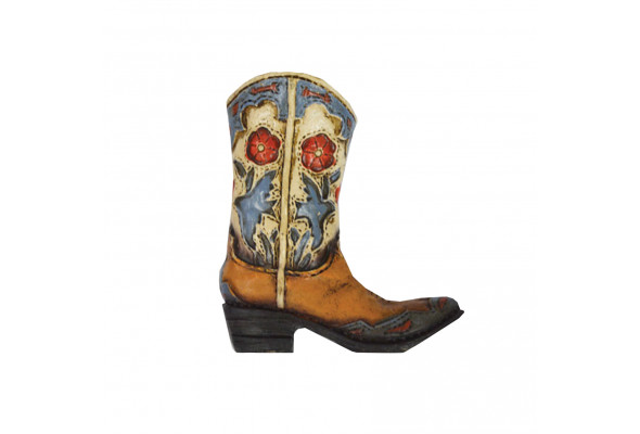 Pure Western Boot Dove & Flower Magnet