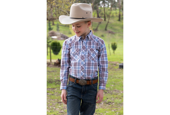 Pure Western Boys Lucas LS Shirt