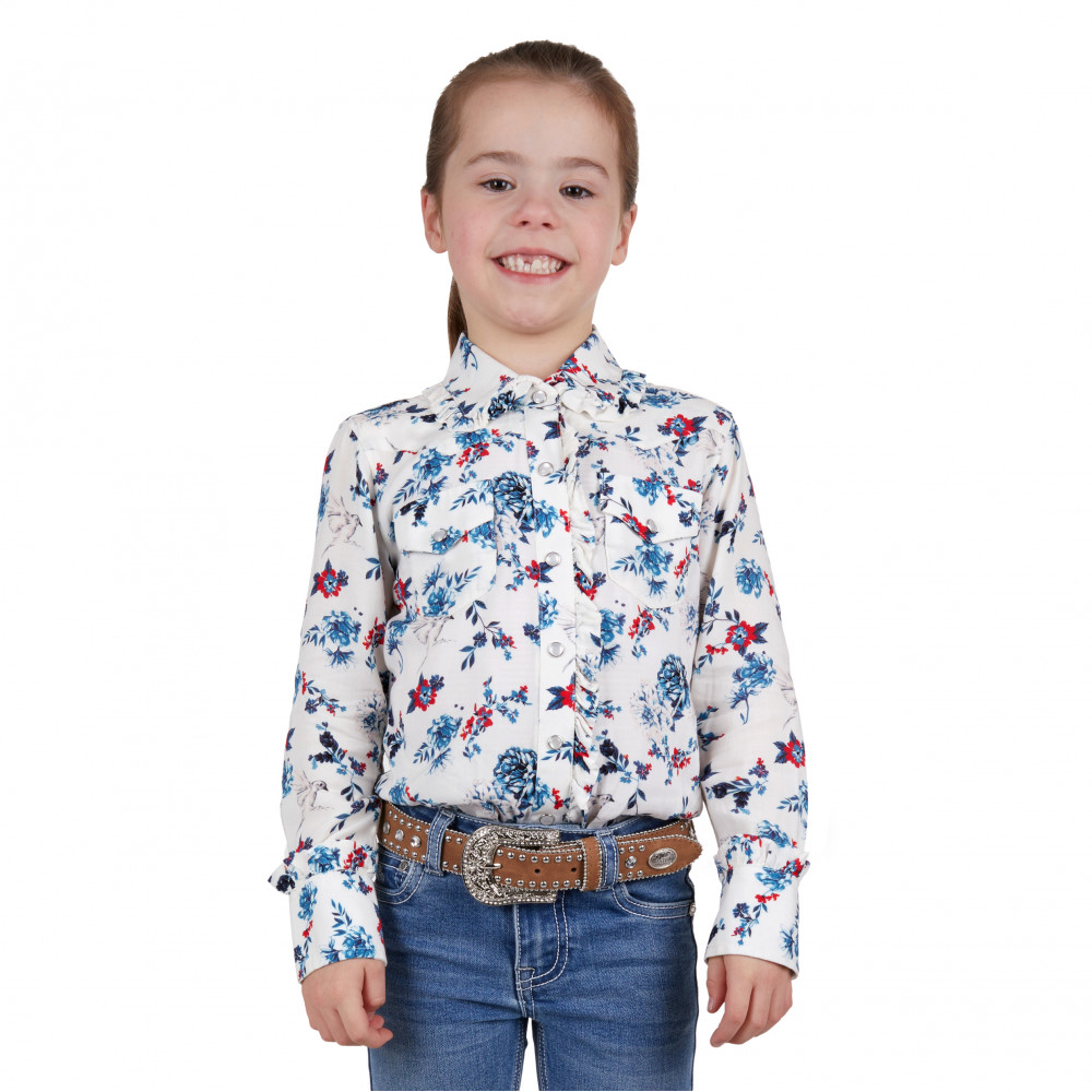 Pure Western Girls Flora Shirt