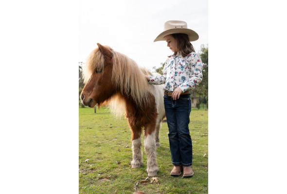 Pure Western Girls Flora Shirt