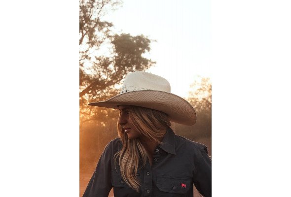 Ringers Indiana Rice Paper Hat