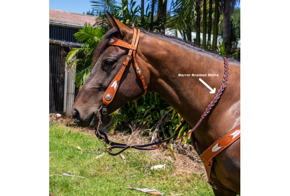 Barrel Braided Reins