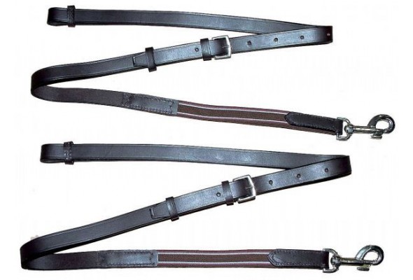 Leather Side Reins w/ Elastic