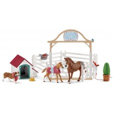 Schleich Hannahs guest horses w/dog