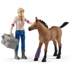 Schleich Vet Visiting Mare and Foal