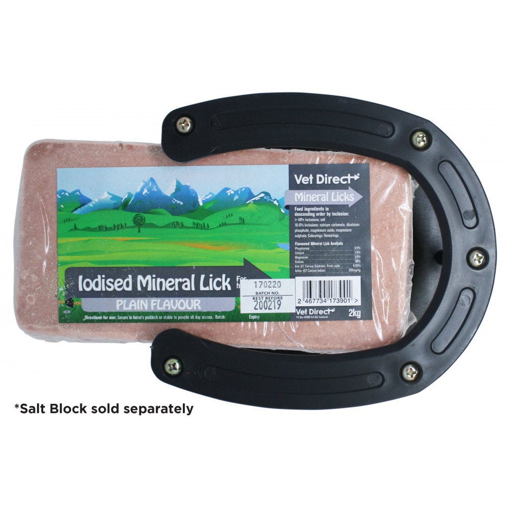 Salt Block Holder Horseshoe