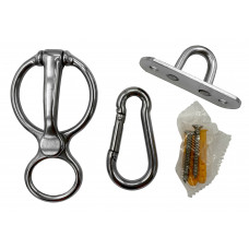 Magnetic Safe Tie Set w/2 Holes SS