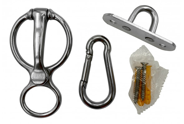 Magnetic Safe Tie Set w/2 Holes SS