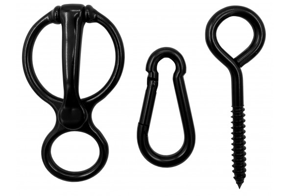 Magnetic Safe Tie Set w/Wood Screw Blk