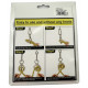 Magnetic Safe Tie Set w/Wood Screw Blk
