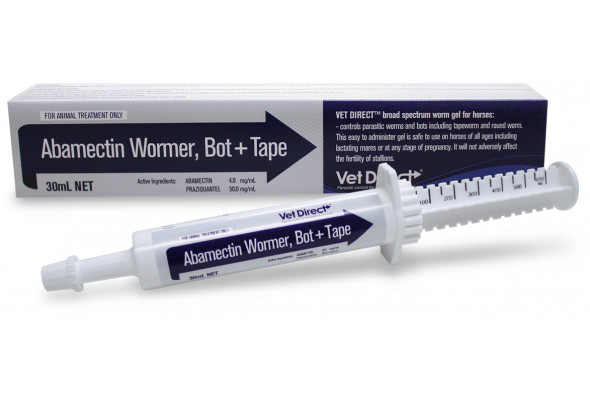 Vet Direct Abamectin Wormer, Bot + Tape