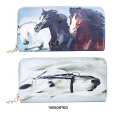 Horse Print Double Wallet