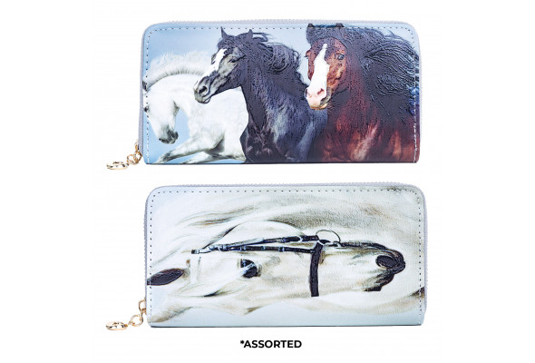 Horse Print Double Wallet