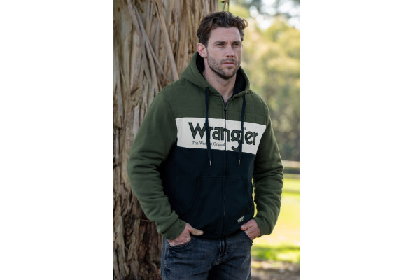 Wrangler Mens Elliot Zip Hoodie