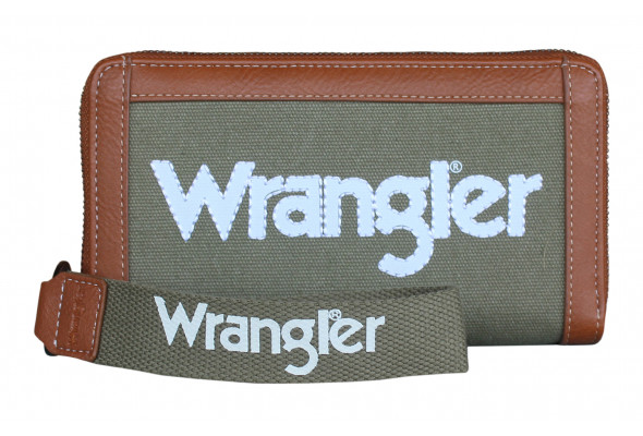 Wrangler Canvas Iconic Logo Wallet