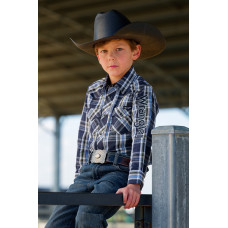 Wrangler Boys Finn Logo LS Shirt