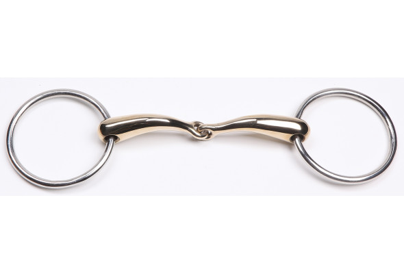 Zilco Curved Gold Jointed Snaffle