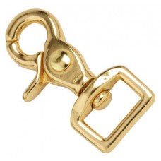 Zilco Rein Snap Brass Square Eye 19mm